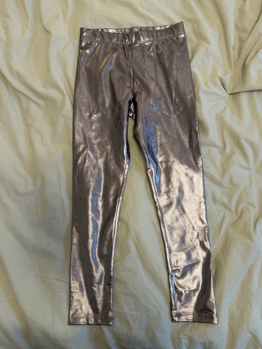 H&M Girls Shimmery Bronze Leggings